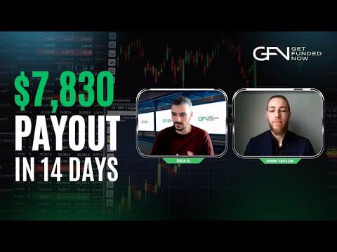Video thumbnail — Get Funded Now trader: How the trailing drawdown locks in